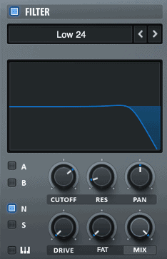 How to make White Noise Filter Sweep